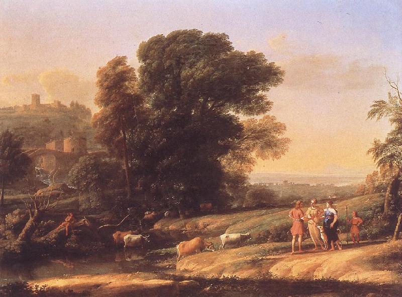 Claude Lorrain Landscape with Cephalus and Procris Reunited by Diana sdf Germany oil painting art